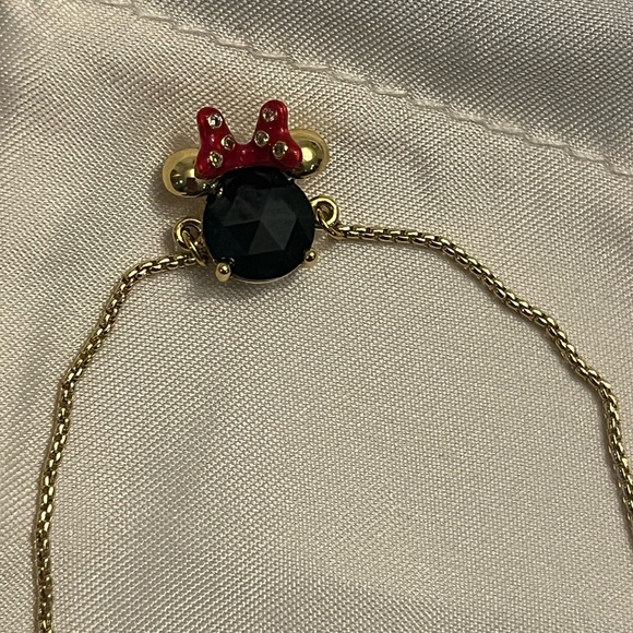 Kate Spade Gold Minnie Mouse Earrings and Bracelet with Red and Black Accents - Picture 6 of 8